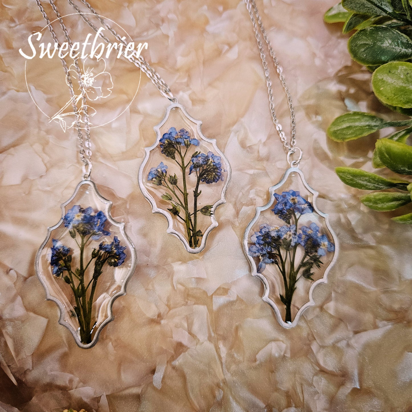 Forget-Me-Not Moroccan Necklace