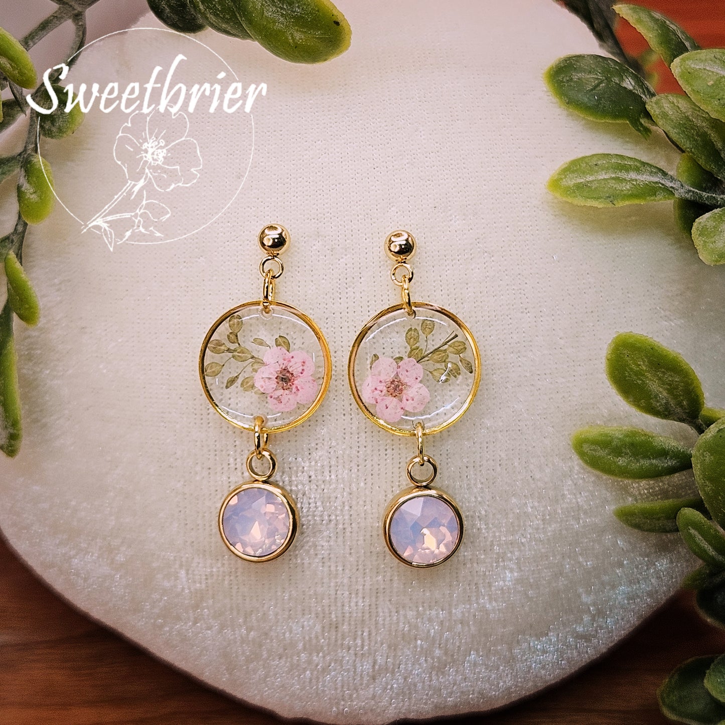 Petal Fern Whisper Earrings