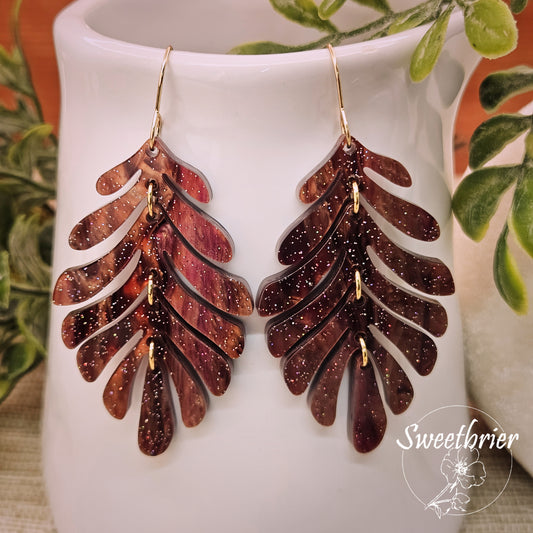 Autumn Fern Earrings