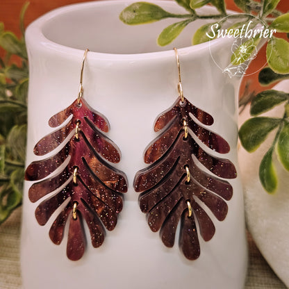 Autumn Fern Earrings