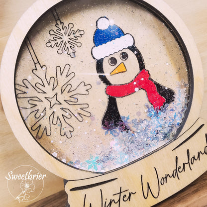 Shaker Penguin Ornament