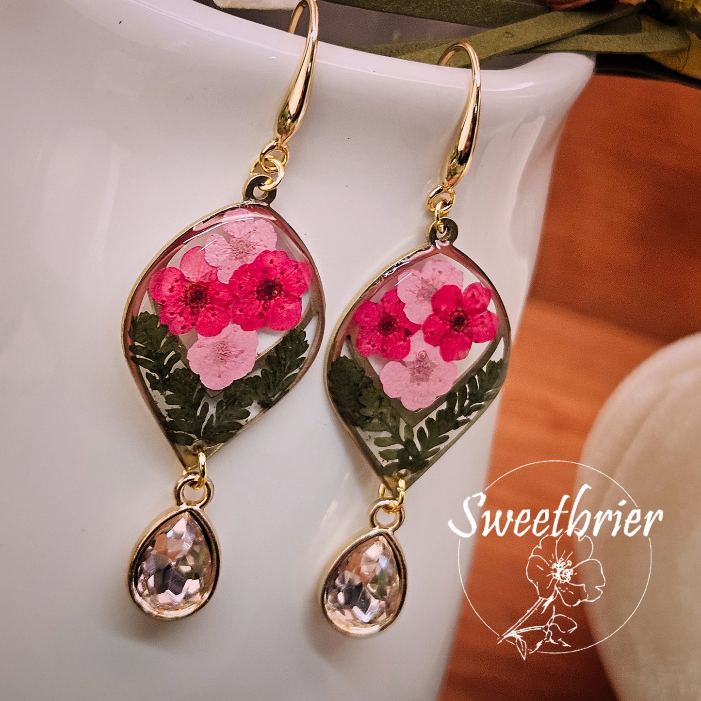 Blushing Garden Drop Earrings