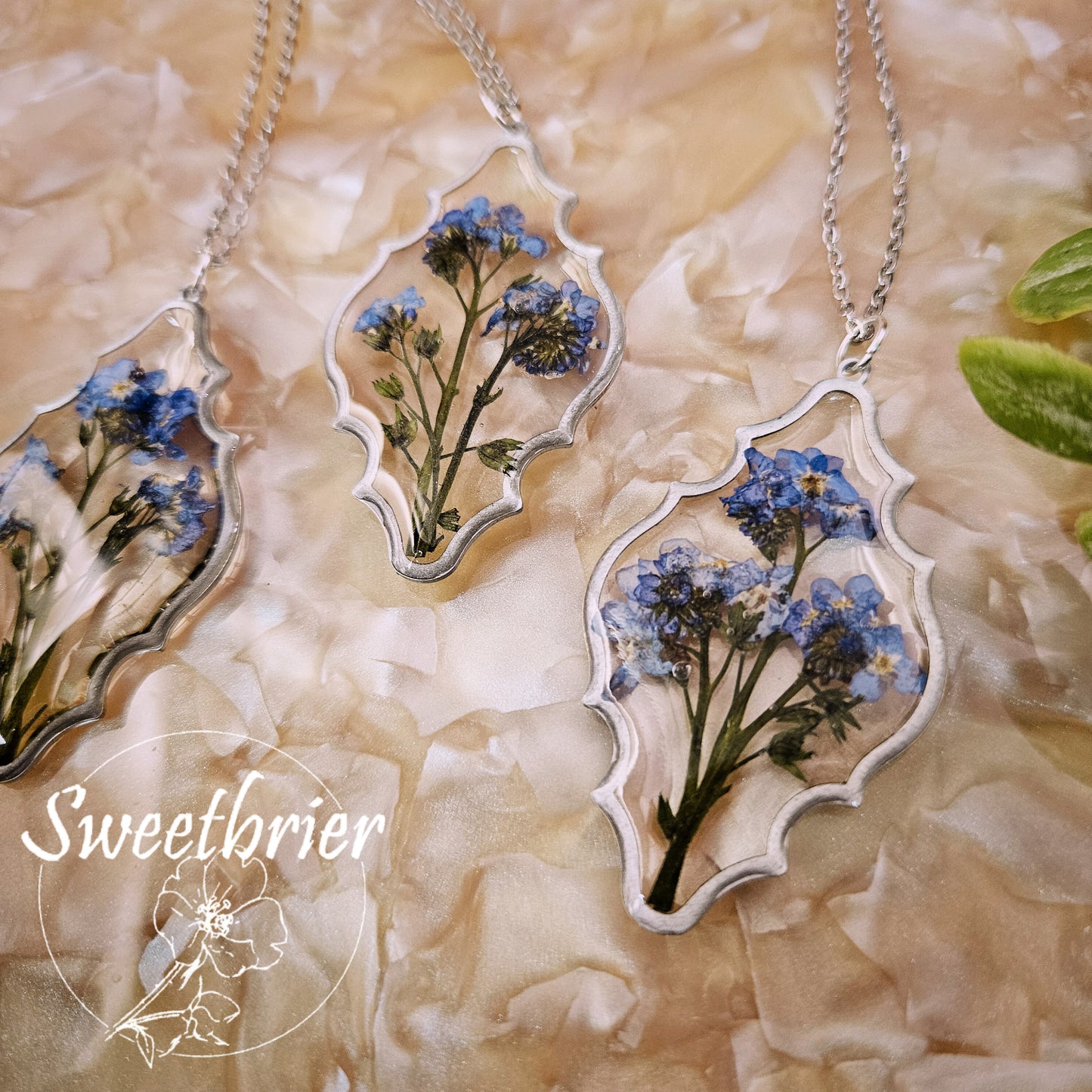 Forget-Me-Not Moroccan Necklace