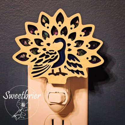 Jeweled Peacock Nightlight
