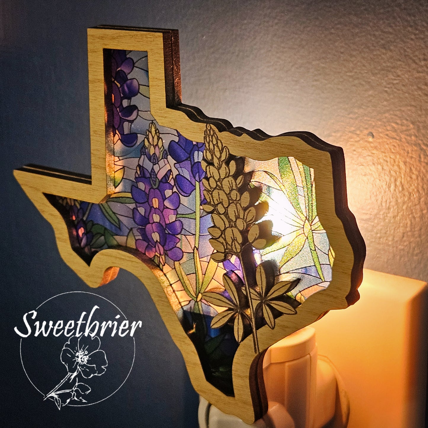 Texas Bluebonnet Nightlight