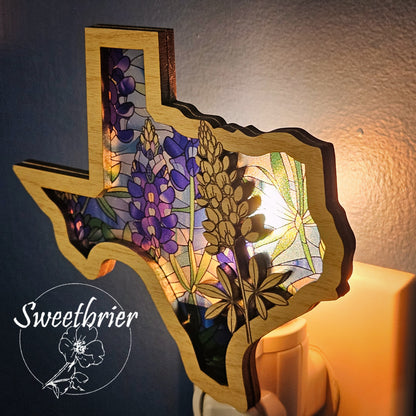Texas Bluebonnet Nightlight