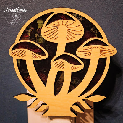 Amber Shroom Nightlight