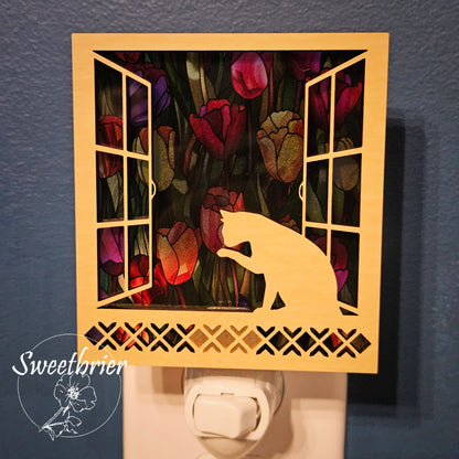 Daydreaming Kitty Nightlight